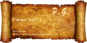 Parma Gál névjegykártya